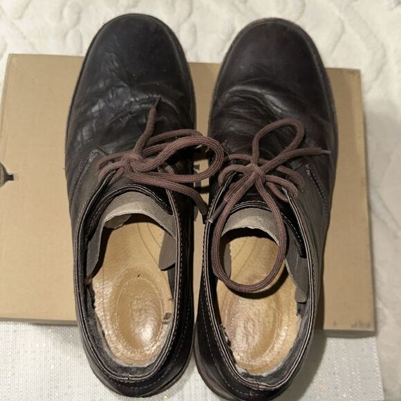 UGG 15 Men’s Leighton 3275 M Chocolate Brown Tan Soles Leather Twinsole Boots - Picture 11 of 16